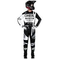O'Neal 2025 Motocross Combo Kit Element Warhawk Black White