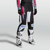 Alpinestars 2027 Fluid Drag MX Pants Black White Light Blue Red Fluo