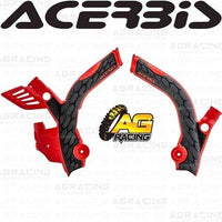 Acerbis X-Grip Frame Protector Guards Red Black For Beta RR 200 2T 2019