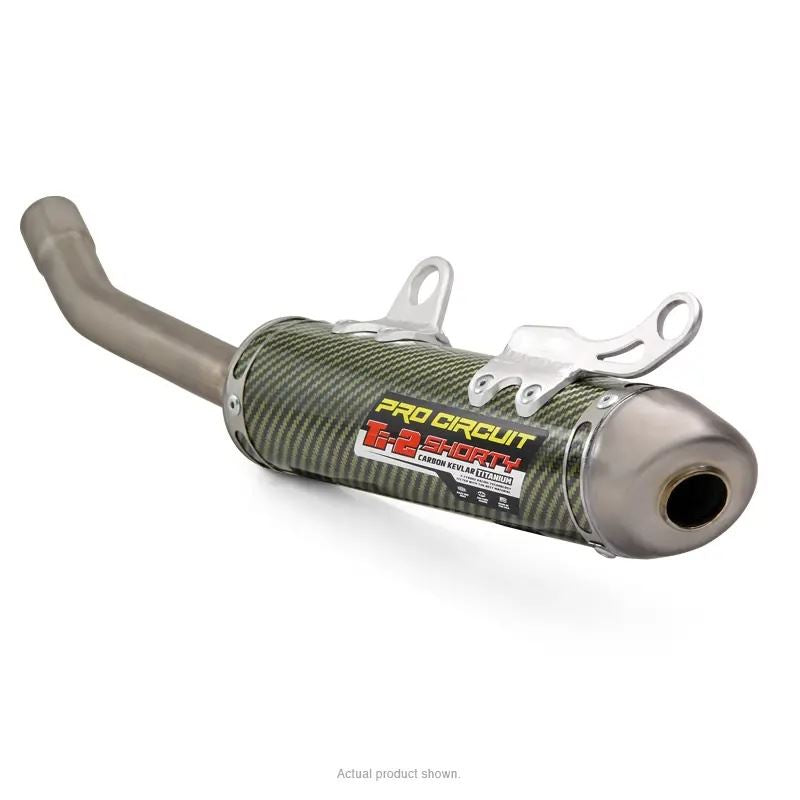Pro Circuit Ti-2 Shorty Carbon Kevlar/Titanium Silencer For Honda CR 250R 1992-1996