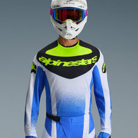 Alpinestars 2026 Techstar Knif Motocross Jersey Ucla Blue Black Yellow Flo