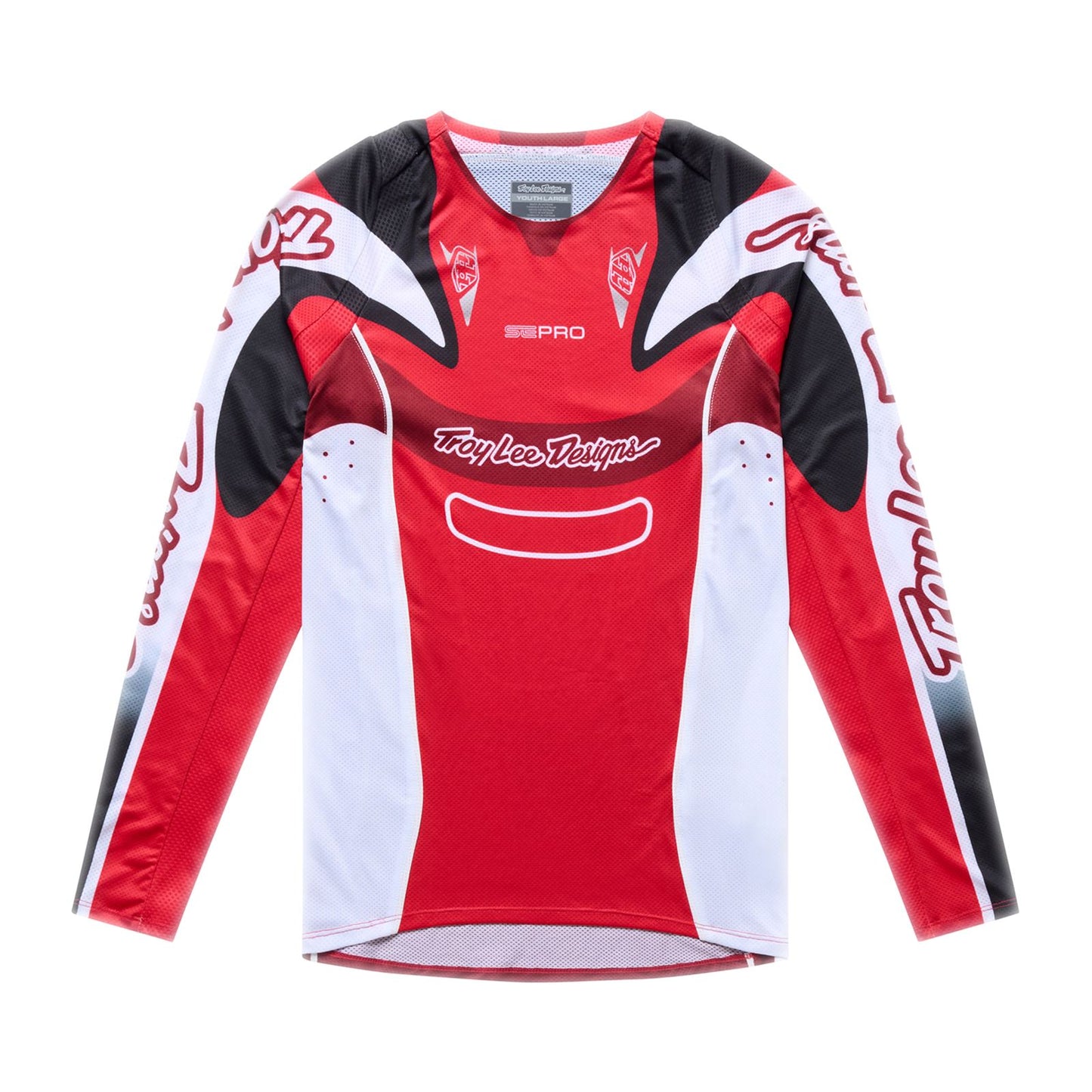 Troy Lee Designs Spring 2026 Youth SE PRO Salvo MX Jersey Red White