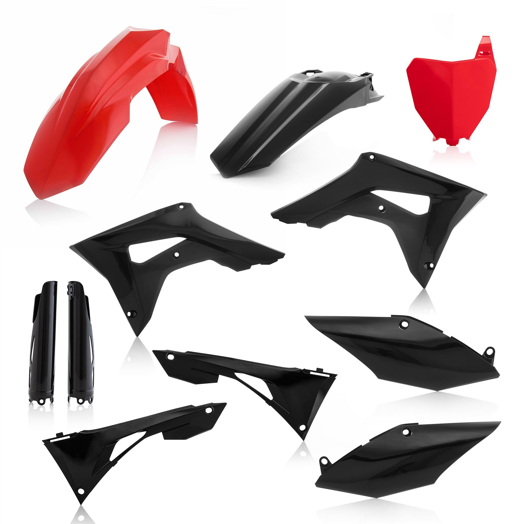 Acerbis Full Plastic Kit Red Black For Honda CRF 250R 2019-2021