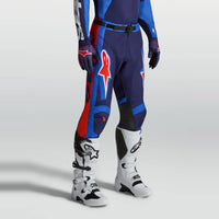 Alpinestars 2027 Racer Hunt MX Pants Strong Blue Deep Blue Fire Red