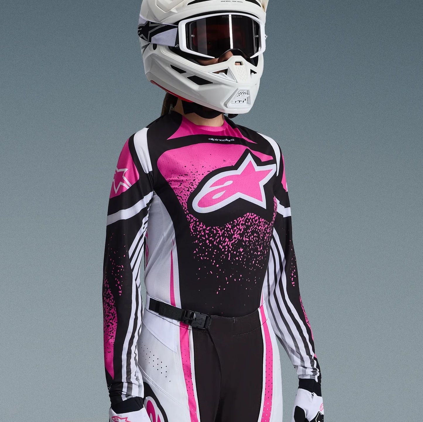 Alpinestars 2026 Womens Stella Techstar Nomur Motocross Jersey Ucla Blue White
