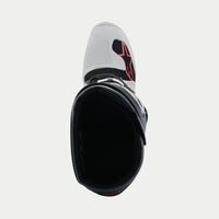 Alpinestars 2025 Tech 7 Enduro Boots Light Grey Dark Grey Bright Red
