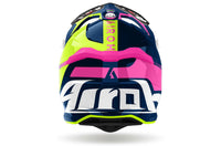 Airoh Helmet 2024 Strycker Blazer Blue Pink Gloss Composite Carbon