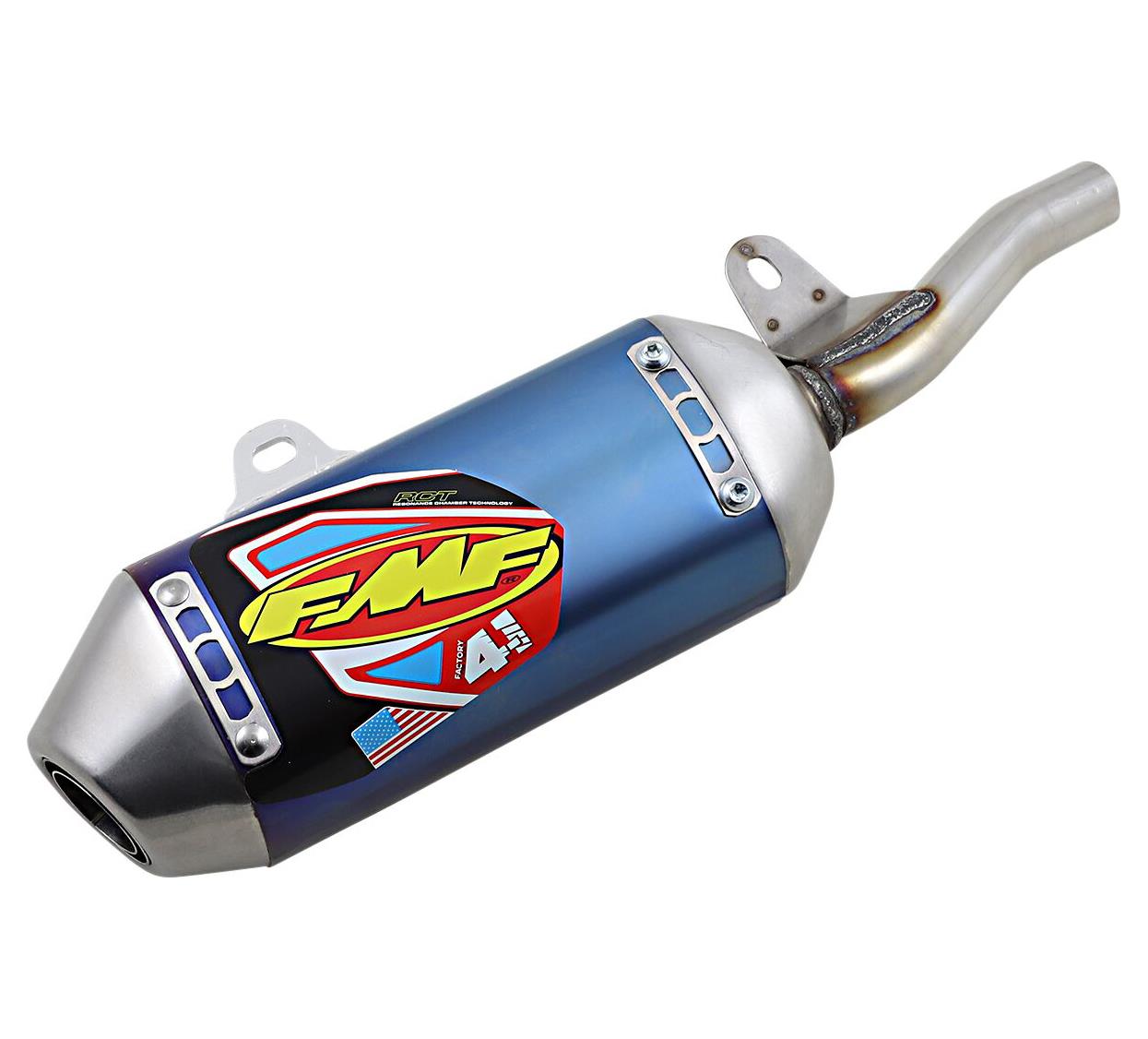FMF Factory 4.1 Blue Slip-On  Exhaust Silencer For Honda CRF 110 F 2019-2022