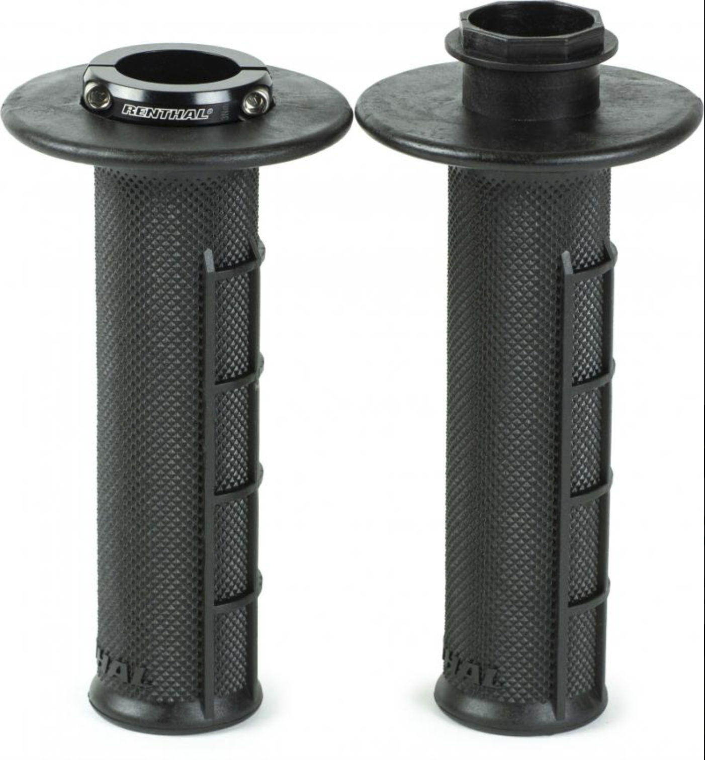 Renthal Lock-On Grips MX-R Works Half Waffle Ultra Tacky For Husqvarna FC 350 Heritage 2023-2025
