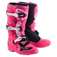Alpinestars 2027 Youth Tech 7S MX Boots Pink Fluo Black White
