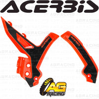 Acerbis X-Grip Frame Protector Guards Orange Black For KTM SX-F 350 2023-2025