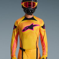 Alpinestars 2026 Techstar Nomur Motocross Jersey Orange Yellow Pink