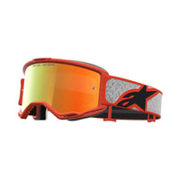 Alpinestars 2027 Vision 5 Rora MX Goggles Silver Orange Mirror Red