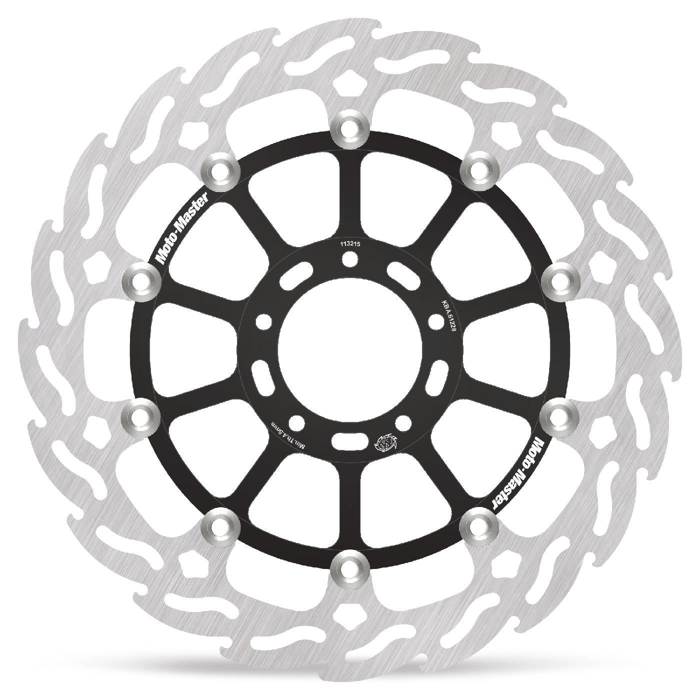 Moto-Master Front Left Floating Flame Series 330 mm For Ducati Multistrada 1200 S Touring 2015-2017