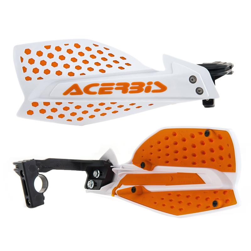 Acerbis X-Ultimate MX Handguards Kit White Orange Husaberg FE TE