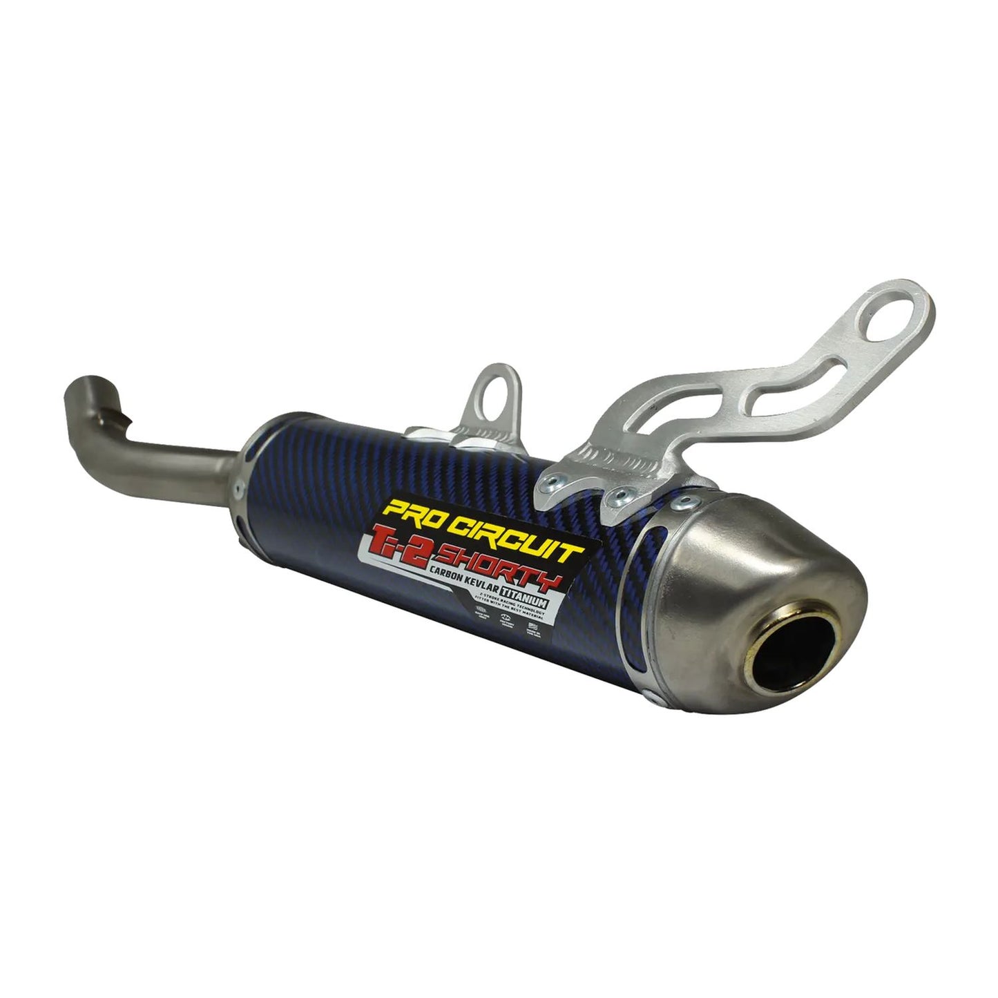 Pro Circuit Ti-2 R304 Blue Carbon Silencer For Yamaha YZ 250 2003-2026