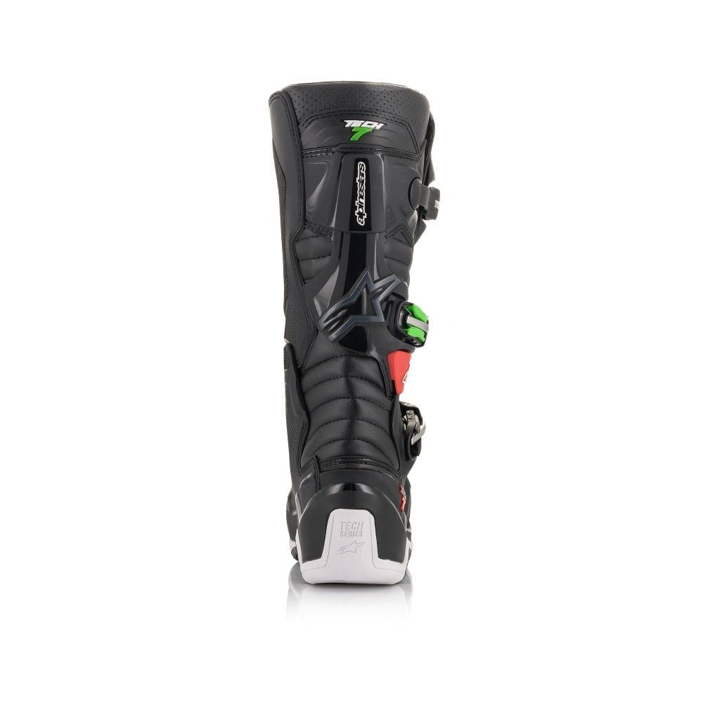 Alpinestars Tech 7 Motocross Boots Black Green Red CLEARANCE