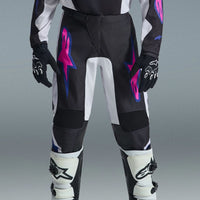 Alpinestars 2026 Youth Fluid Grid Motocross Pants Black Light Grey Purple