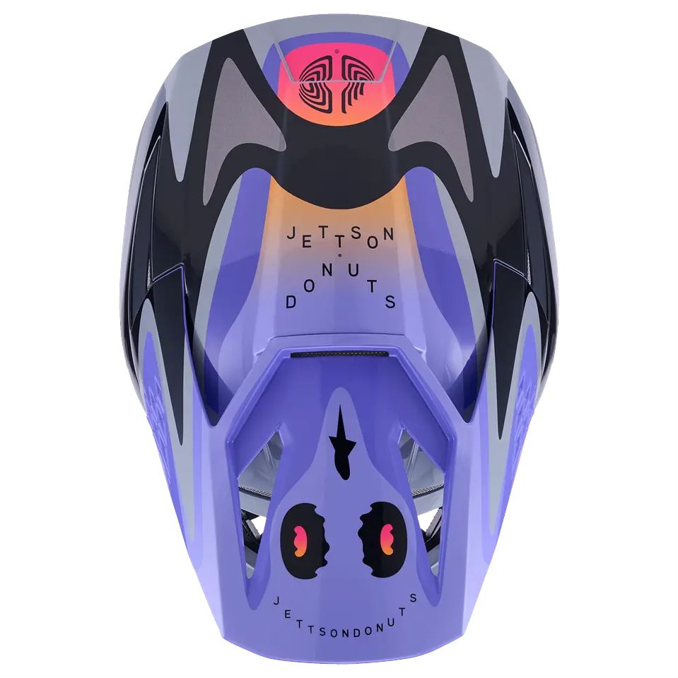 Alpinestars 2026 SM3 Jettson Motocross Helmet Grey Purple Black Glossy