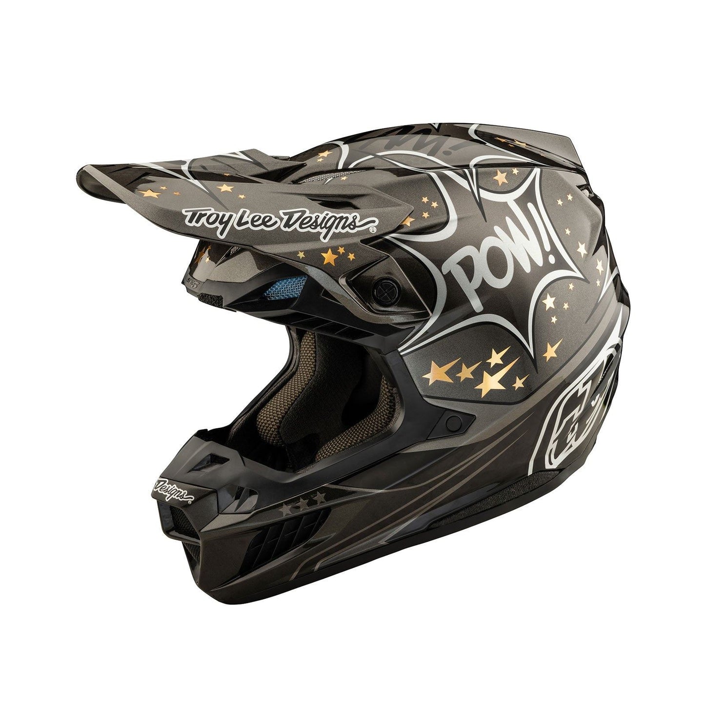 Troy Lee Designs 2025 Motocross Helmet SE5 Carbon Cosmic Explosion Grey