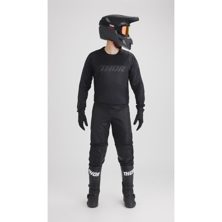 Thor Pulse Blackout Black Motocross Combo Kit CLEARANCE