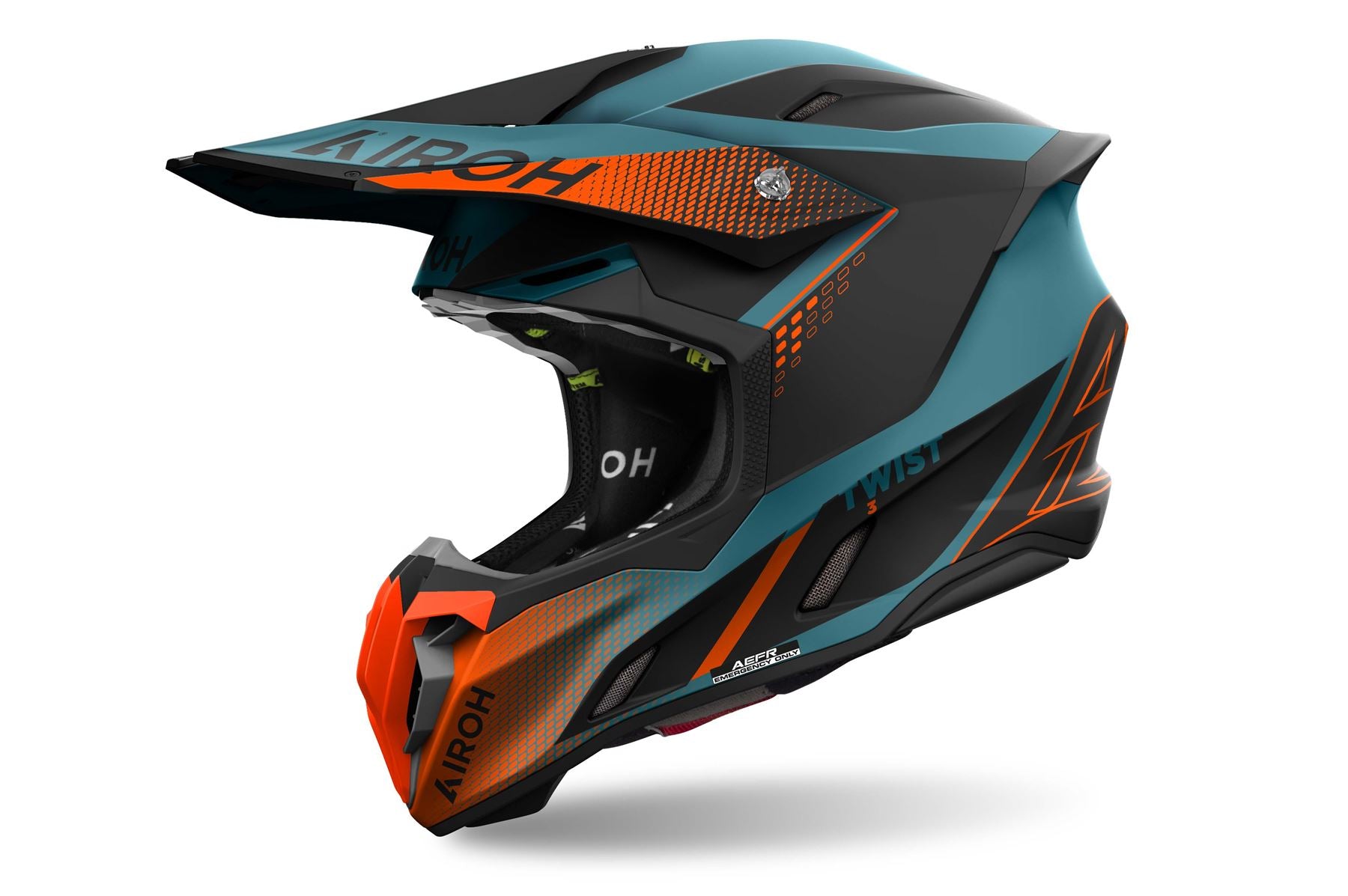 Airoh Helmet 2024 Twist 3 Shard Orange Matt