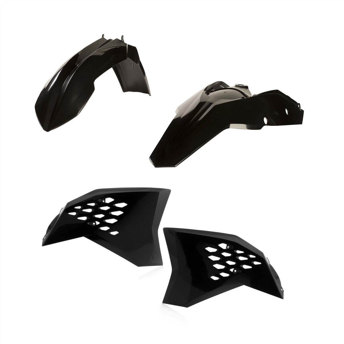 Acerbis Plastic Kit Black For KTM EXC-F 500 2008-2011