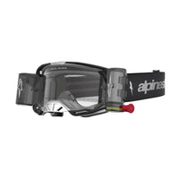 Alpinestars 2027 Vision 8 Amber Roll Off MX Goggles Black Silver Clear