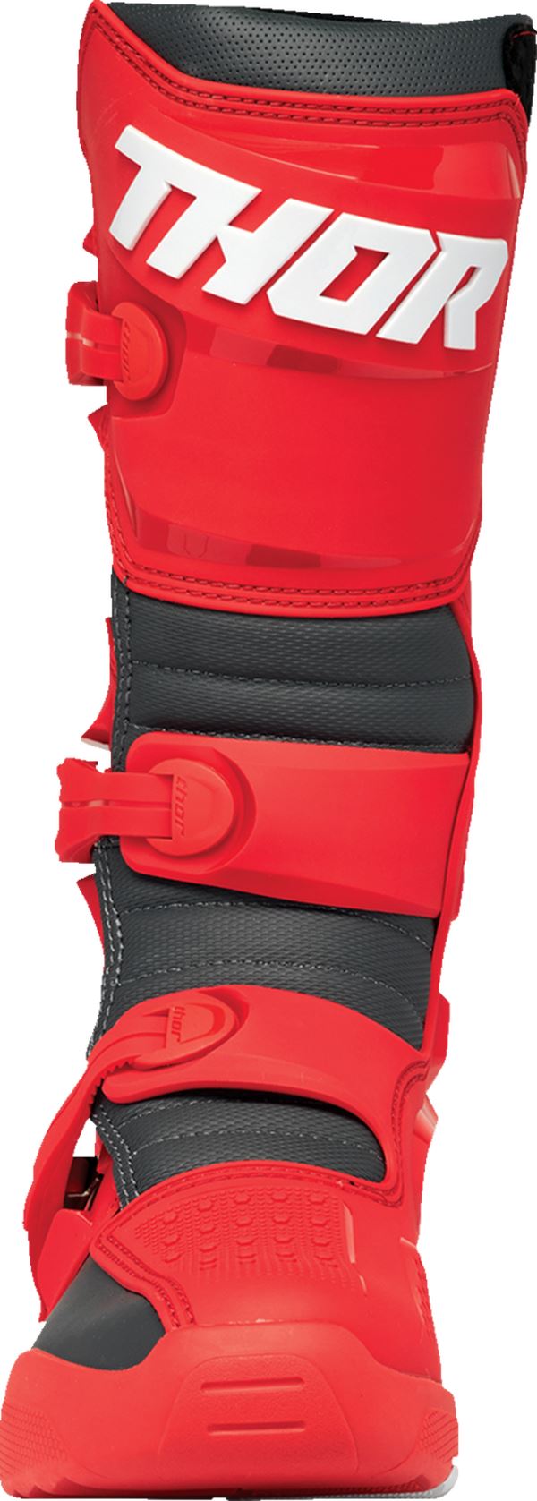 Thor 2024 Youth Blitz XR Red Charcoal Motocross Boots