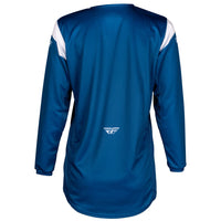 Fly Racing 2025 Youth Kinetic Stoke Motocross Jersey Navy White
