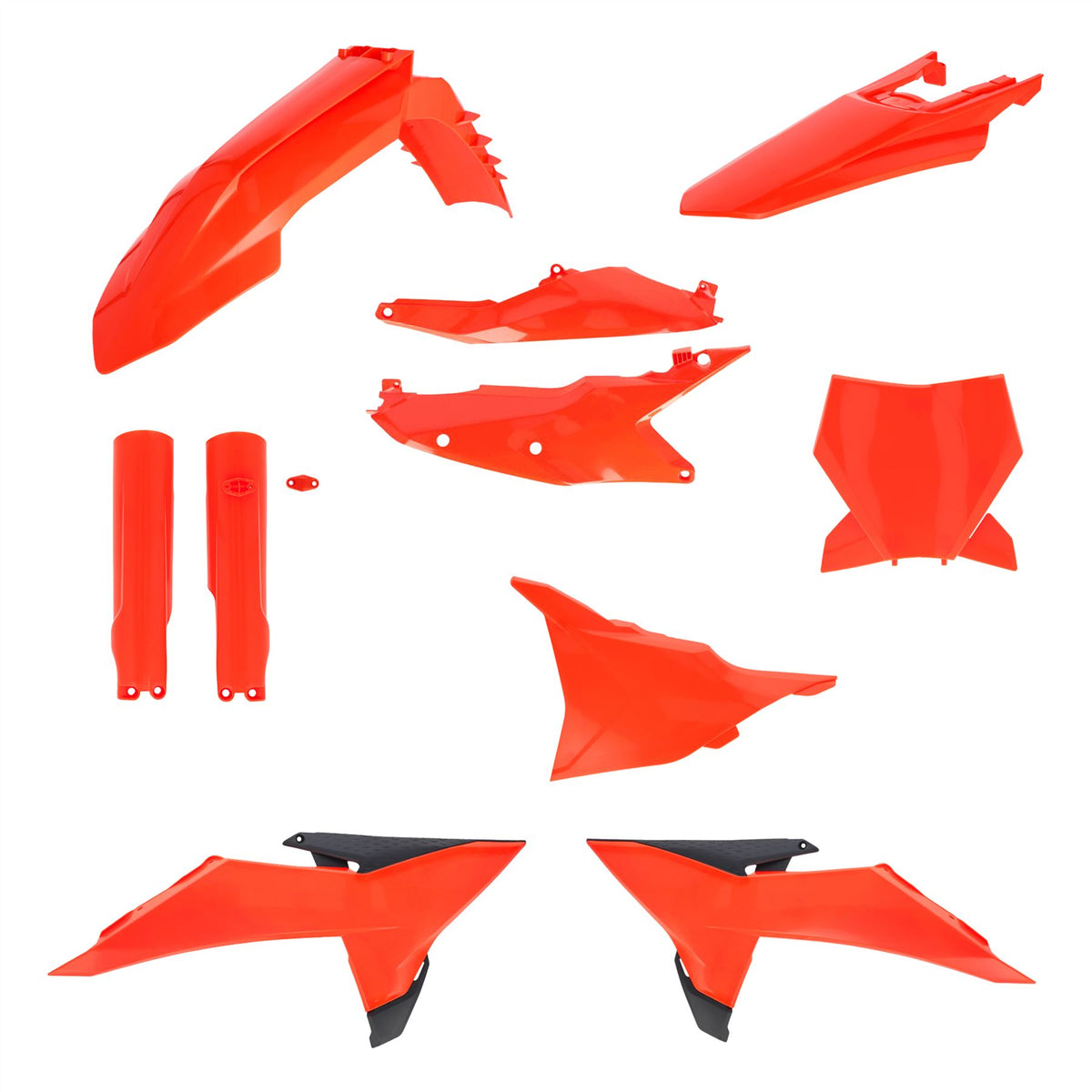 Acerbis Full Plastic Kit Orange Flou For KTM SX 125 2025-2027