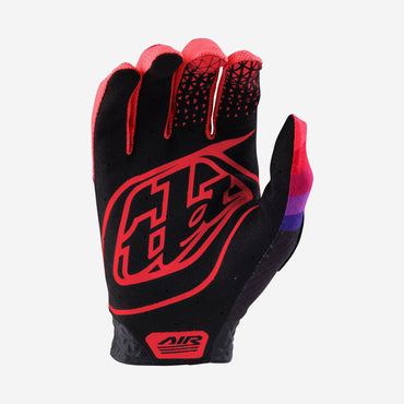 Troy Lee Designs 2025 Youth Air Reverb Black Glo Red Gloves
