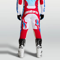 Alpinestars 2027 Racer Hunt MX Pants White Fire Red Ucla Blue