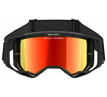 Alpinestars 2025 Goggles Vision 8 Corp Black Mirror Red