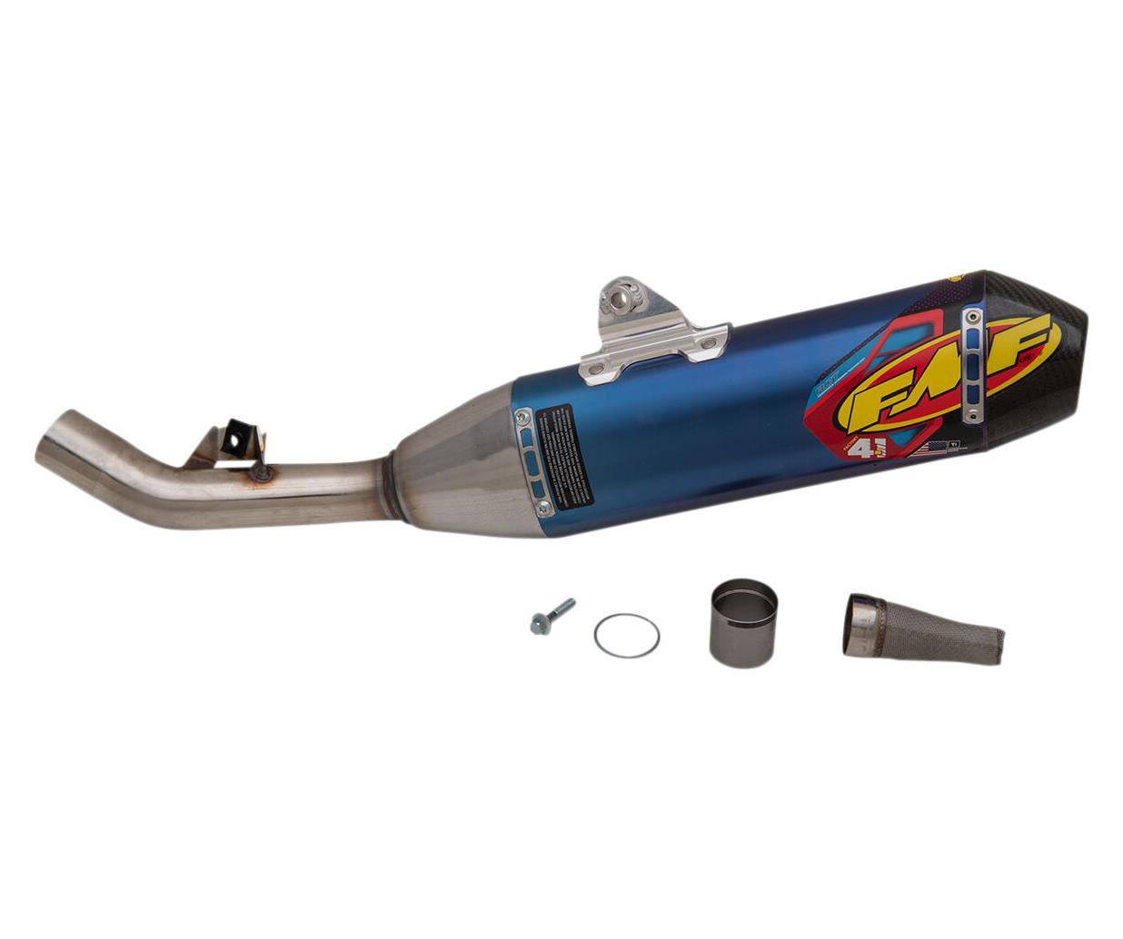 FMF Factory 4.1 RCT Blue Slip-On Carbon End Exhaust Silencer For Honda CRF 450 X 2020-2022