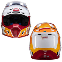 Leatt 2025 Motocross Helmet V25 7.5 Ruby With 4.5 Goggles