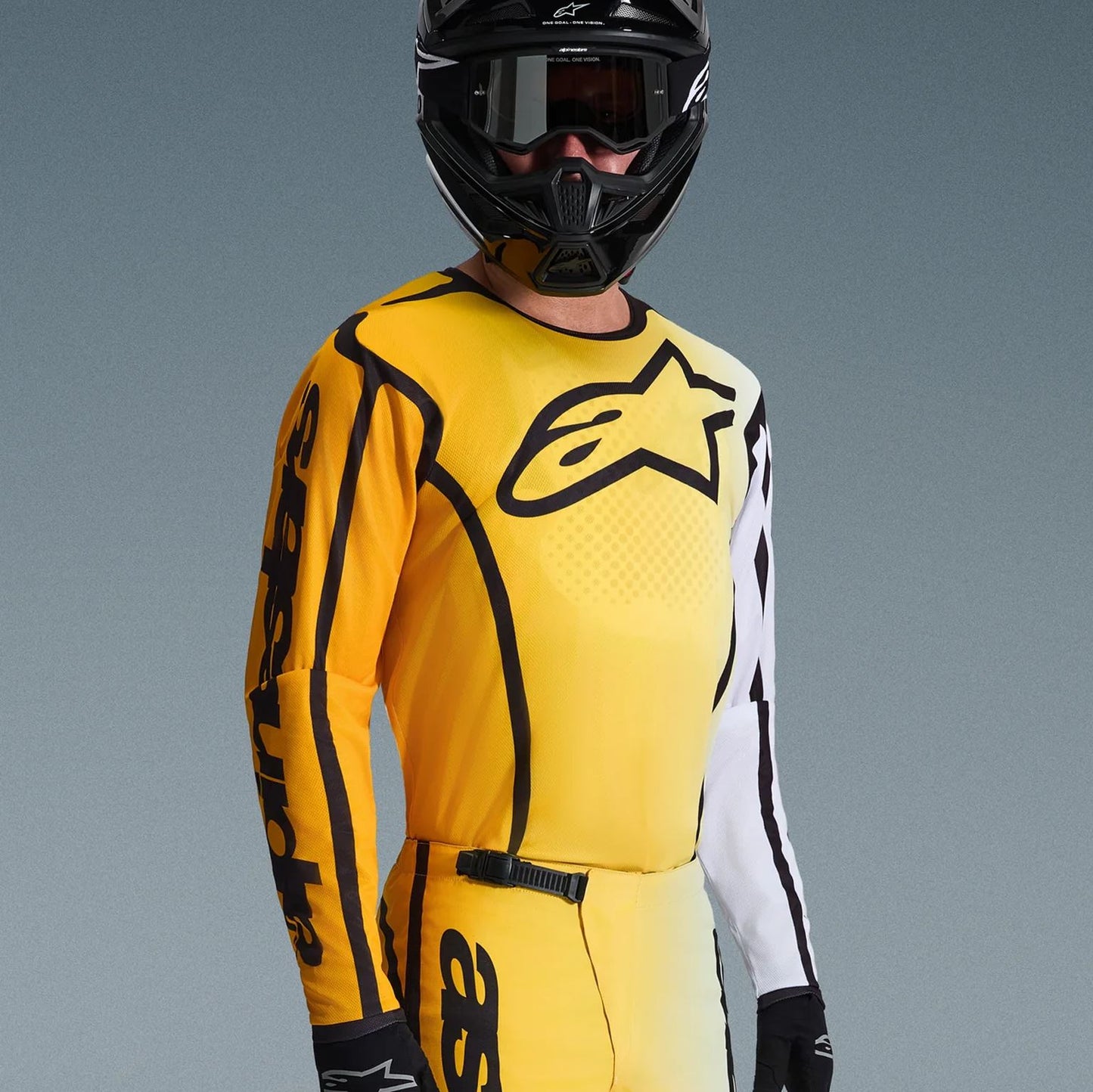 Alpinestars 2026 Fluid Apex Motocross Jersey Yellow Black