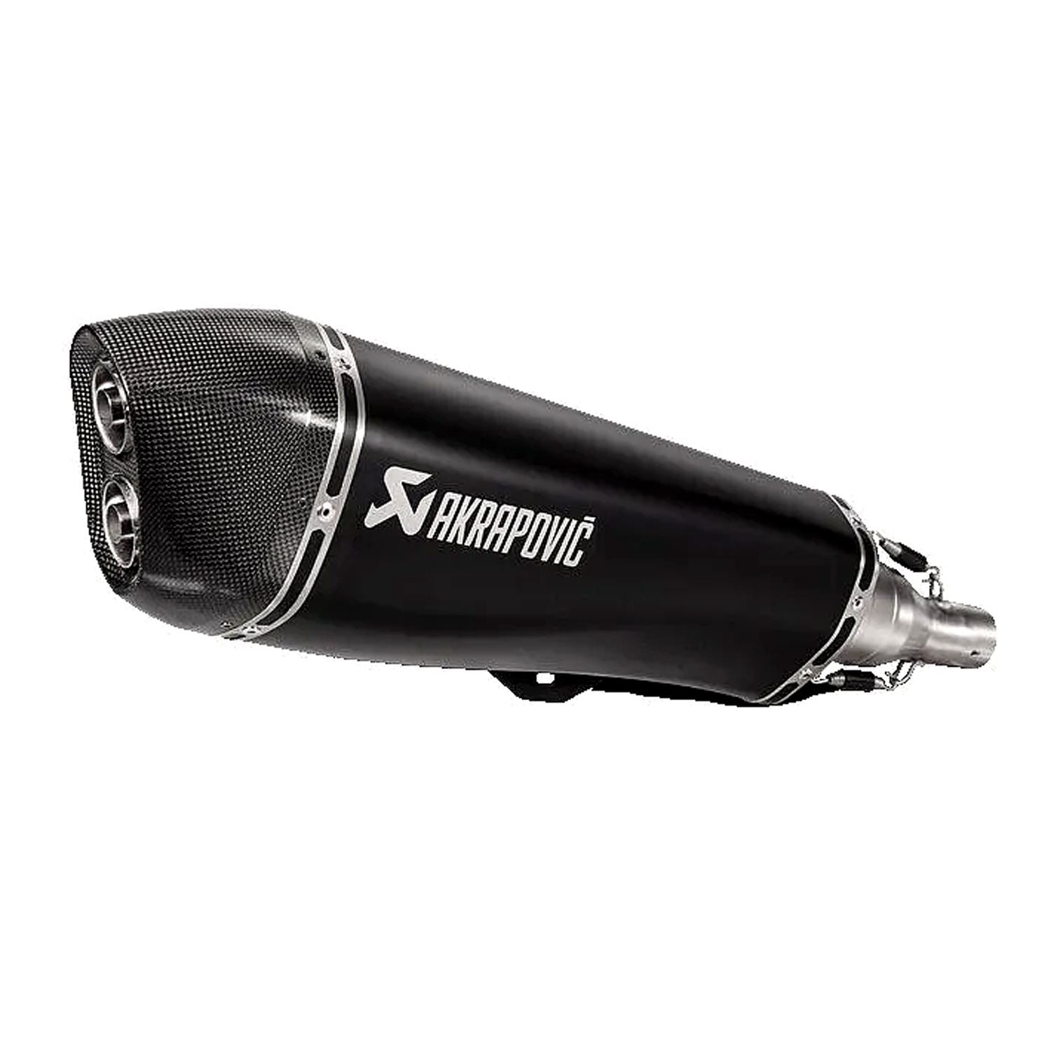 Akrapovic Stainless Steel Black Line Slip On Silencer For Piaggio MP3 500 ABS Business 2019