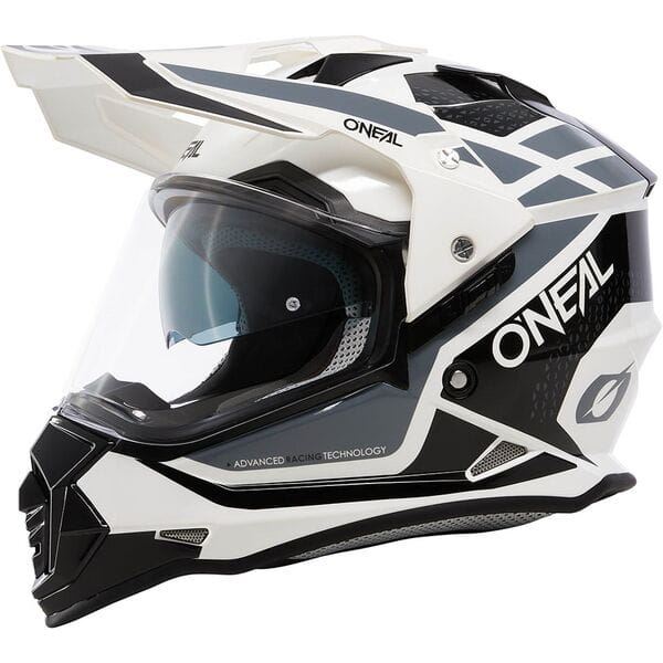 O'Neal 2024 Motocross Helmet SIERRA R V.24 Black White Grey