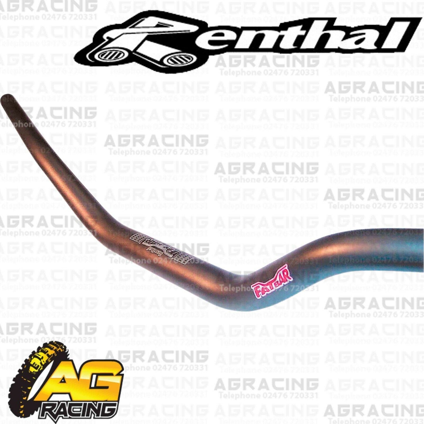 Renthal Fat Bar Handlebars 603-01 Titanium