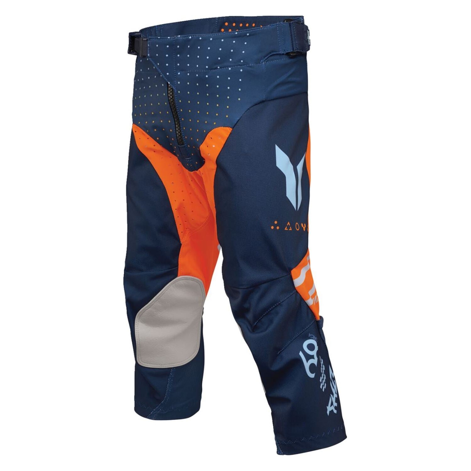 Thor 2026 Youth Launchmode Futura Navy Orange MX Pants
