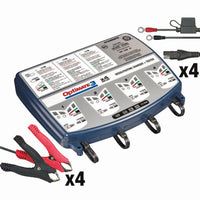 Optimate 3 Quad Bank 3 x 4 Bank 12V 0.8A Battery Saving Charger & Maintainer
