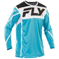 Fly Racing 2025 Motocross Combo Kit Lite Blue White Black