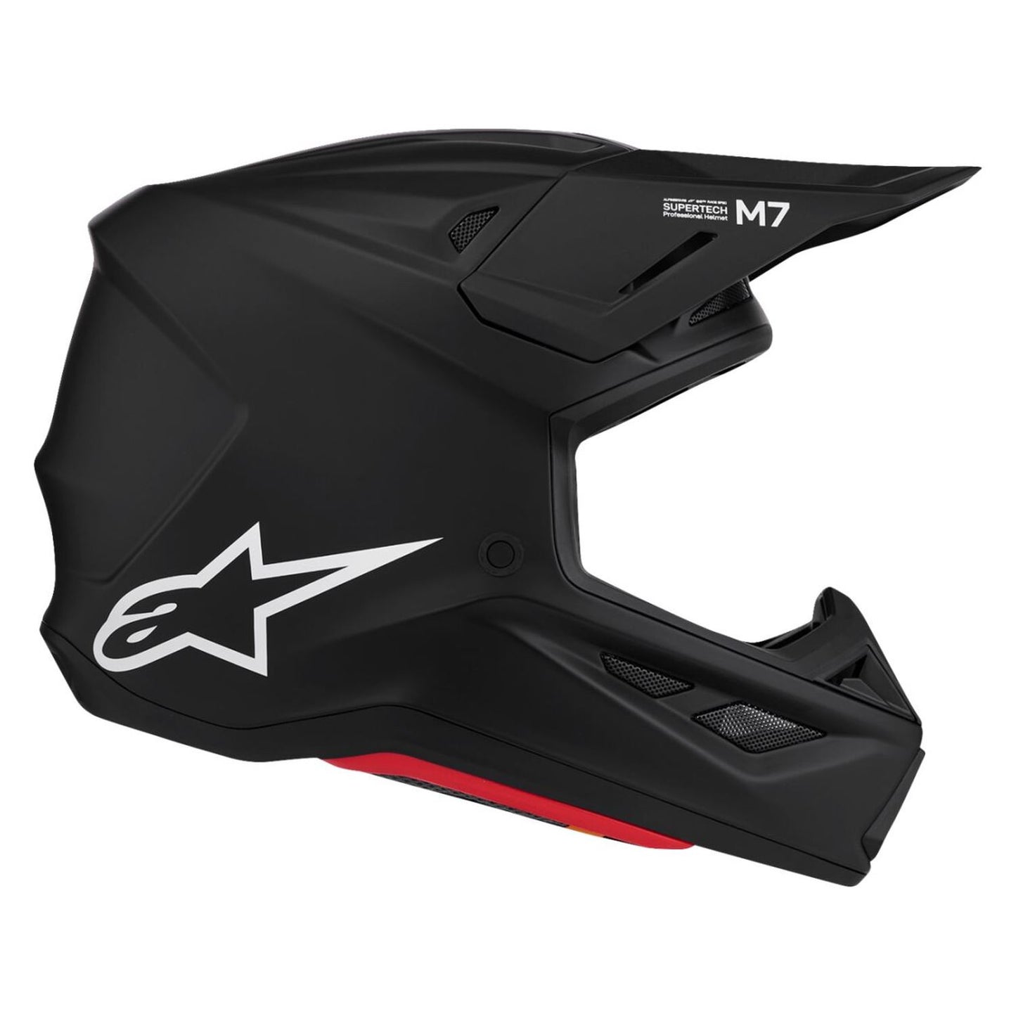 Alpinestars 2027 S-M7 Solid MX Helmet Black Matt