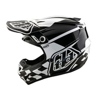 Troy Lee Designs 2025 Motocross Helmet GP Check Up White Black