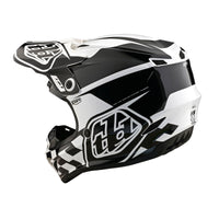 Troy Lee Designs 2025 Motocross Helmet GP Check Up White Black