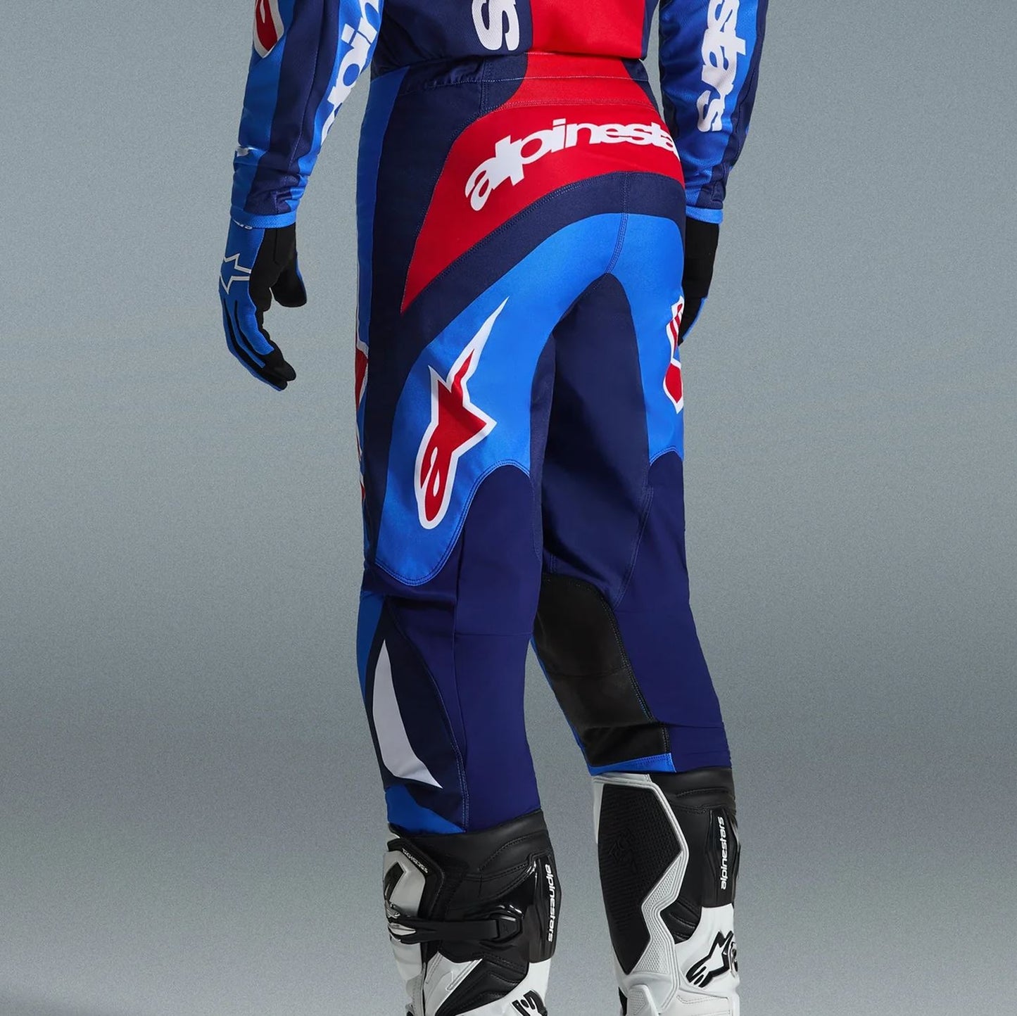 Alpinestars 2026 Fluid Grid Motocross Pants Blue Red