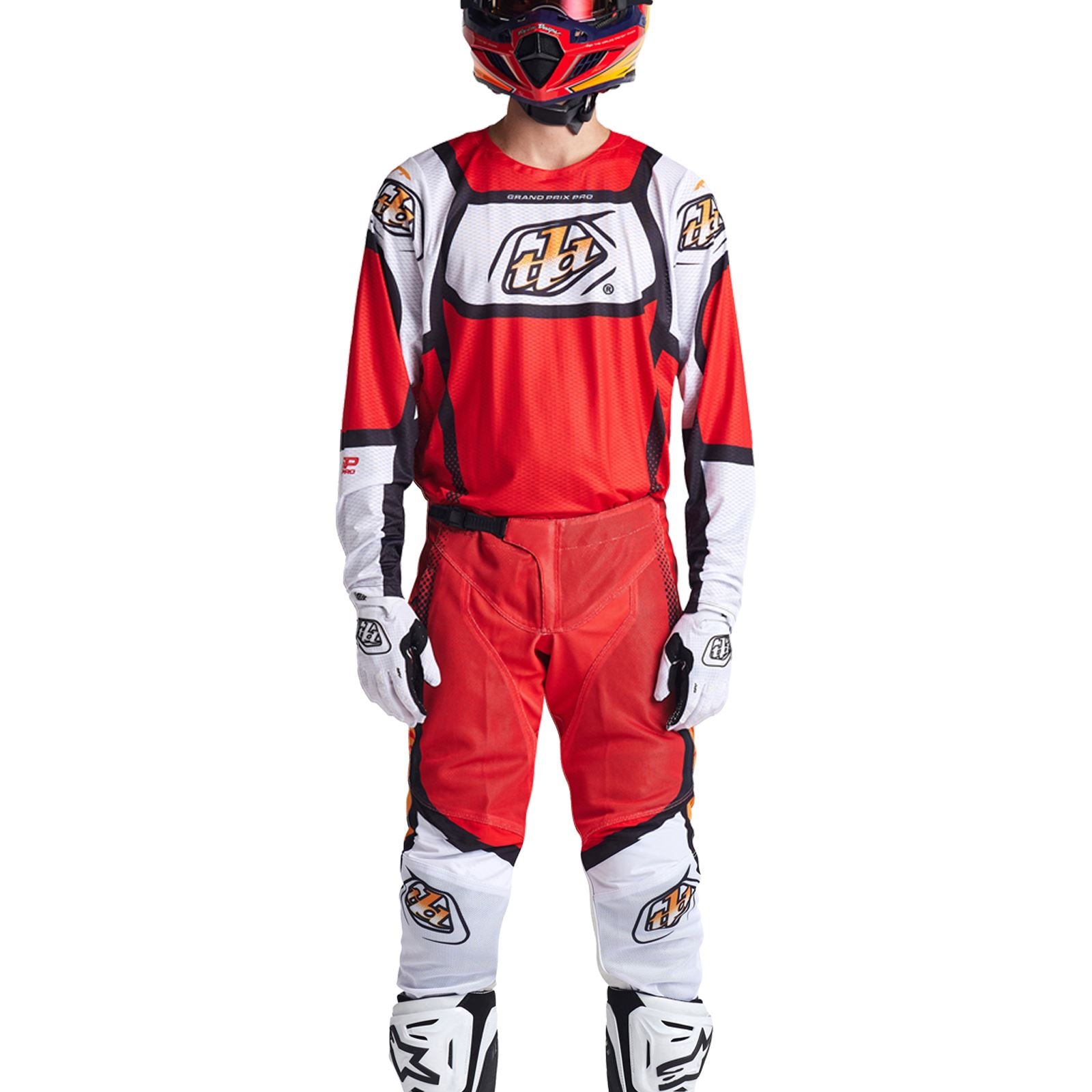 Troy Lee Designs 2025 Motocross Combo Kit GP Pro Air Bands Phantom Red White