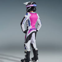 Alpinestars 2026 Youth Fluid Grid Motocross Combo Kit Black Light Grey Purple