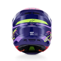 Alpinestars 2026 SM7 Deed Motocross Helmet Purple Pink Glossy